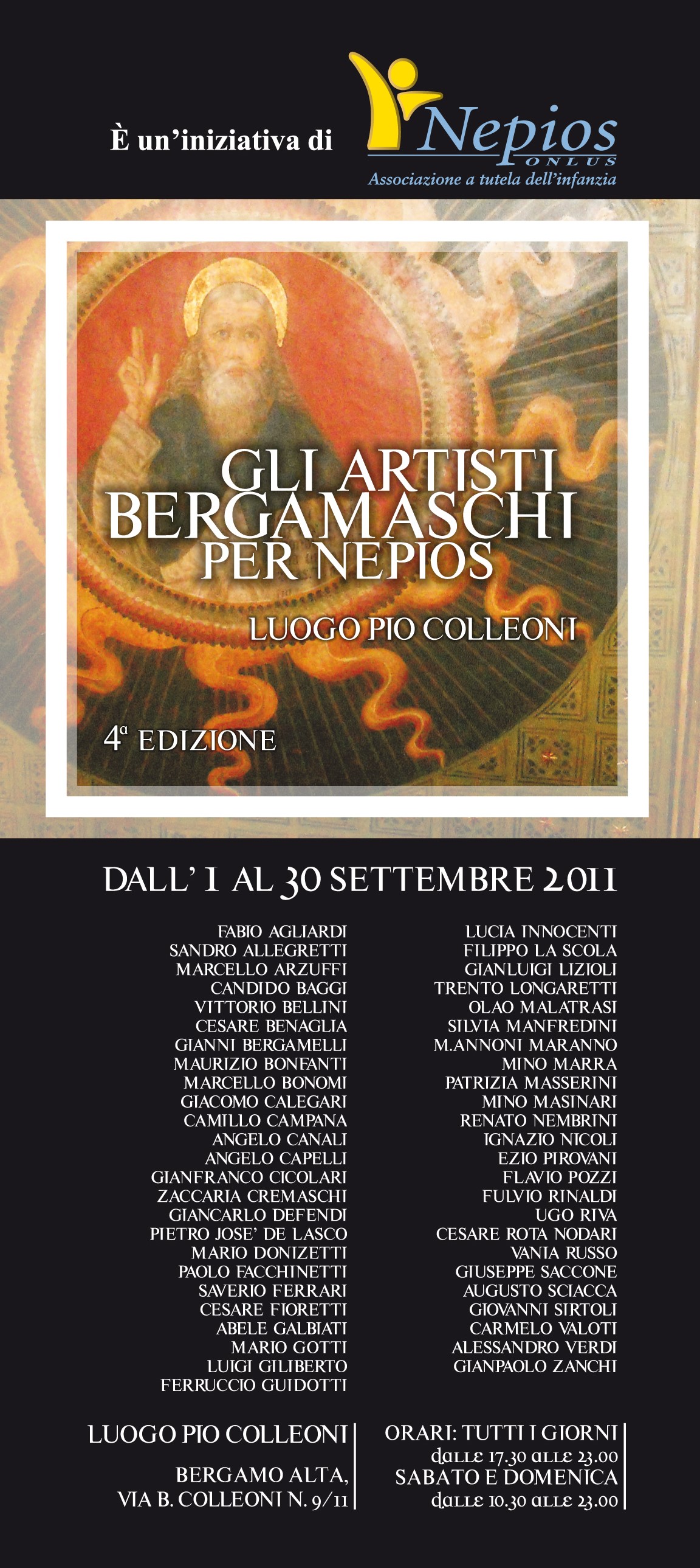 4^ edizione della mostra "GLI ARTISTI BERGAMASCHI PER NEPIOS"