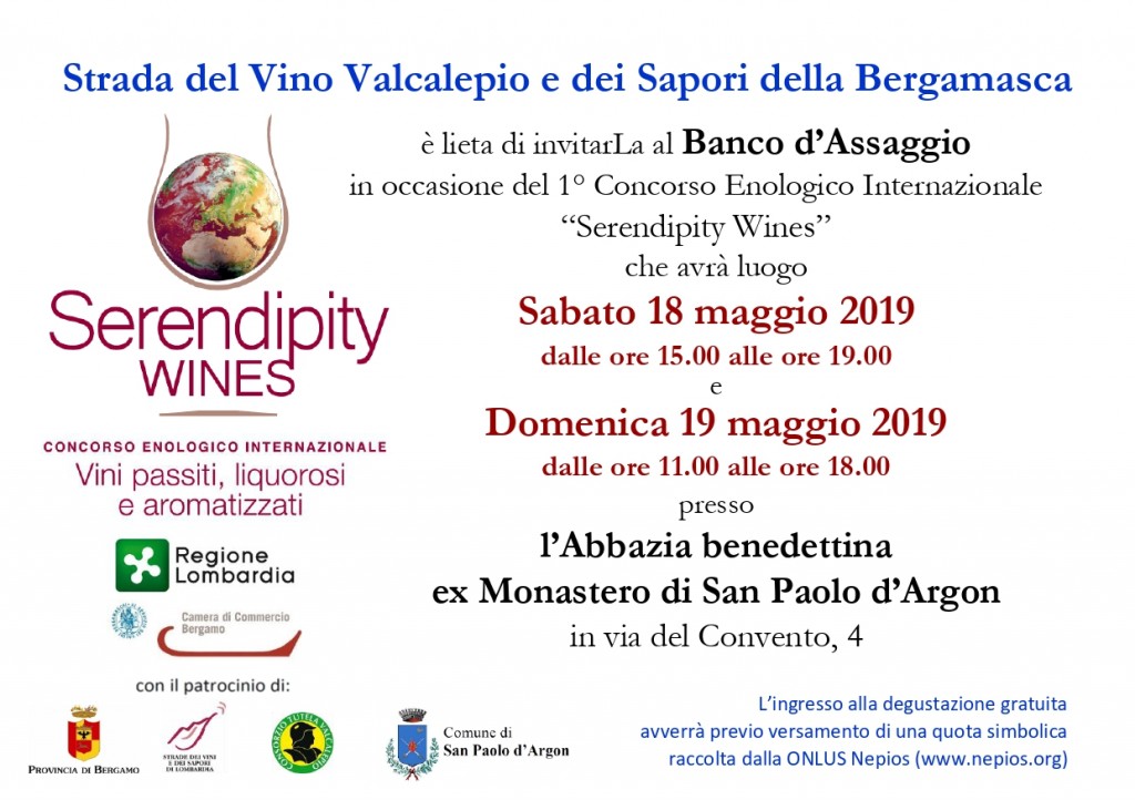 invito Banco d'Assaggio Serendipity Wines 18 E 19 maggio 2019_page-0001